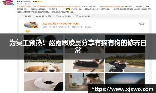 ladbrokes立博：为复工预热！赵露思凌晨分享有猫有狗的修养日常